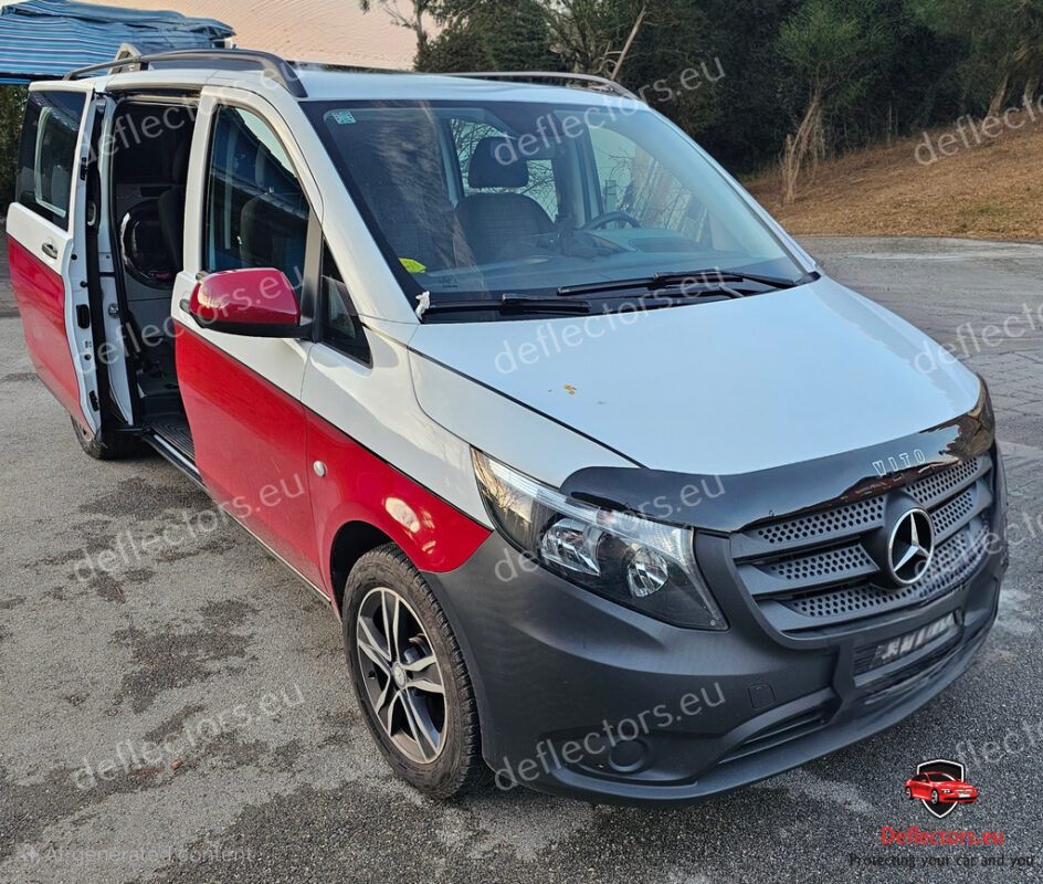 Huvskydd / stenskottsskydd huv / motorhuvsskydd för Mercedes-Benz Vito (W447) 2014- (Viano, EQV / eVito Tourer 2020-, V-Class, Marco Polo, Metris, Valente) 13 Huvskydd / stenskottsskydd huv / motorhuvsskydd för Mercedes-Benz Vito (W447) 2014- (Viano, EQV / eVito Tourer 2020-, V-Class, Marco Polo, Metris, Valente) - Bild 11