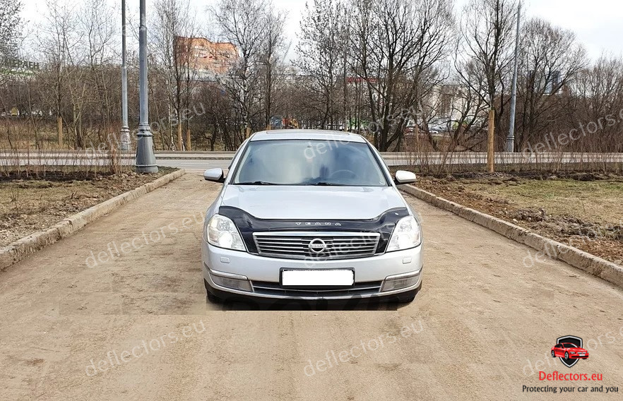Deflektor prednej kapoty pre Nissan Teana (J31 facelift) 2006- (so zubami) 2 Deflektor prednej kapoty pre Nissan Teana (J31 facelift) 2006- (so zubami)