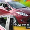 Zijwindschermen / raamspoilers / windgeleiders Heko voor FORD FIESTA (2008+) 5 deurs - 4 stuks voor en achter