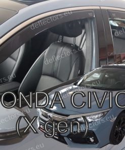 Alternative view of Deflectores de viento Heko para HONDA CIVIC X (2017+) 5 puertas - 4 piezas delanteros y traseros