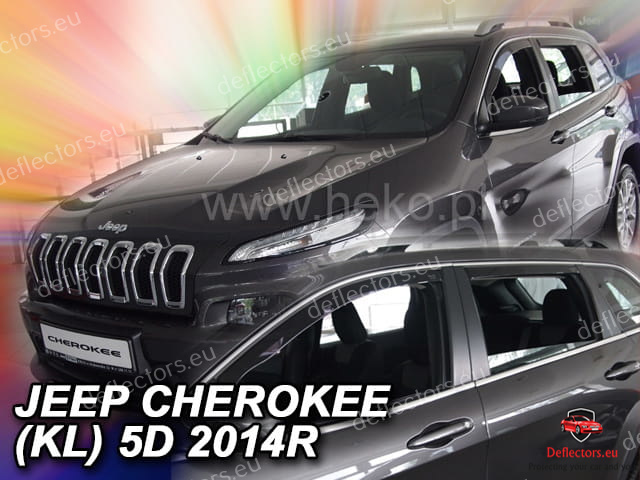 Okenné deflektory Heko pre JEEP CHEROKEE (2013+) 5 dvere – 4 ks predné a zadné 5 Okenné deflektory Heko pre JEEP CHEROKEE (2013+) 5 dvere - 4 ks predné a zadné – Obrázok 3