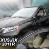 Wind deflectors Heko in-channel for LEXUS RX (2009-2015) 5 doors – 2 pcs front