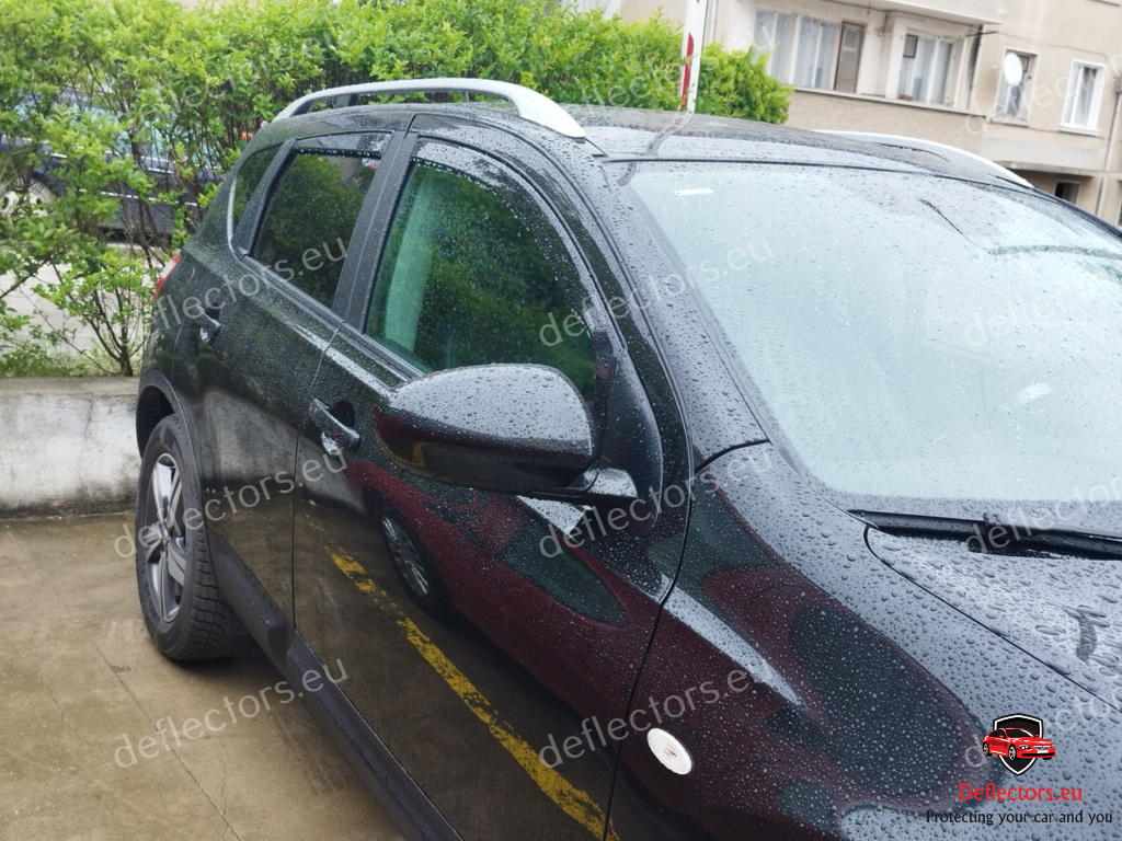Zijwindschermen / raamspoilers / windgeleiders Heko voor NISSAN QASHQAI (2007-2013) 5 deurs – 4 stuks voor en achter 4 Zijwindschermen / raamspoilers / windgeleiders Heko voor NISSAN QASHQAI (2007-2013) 5 deurs - 4 stuks voor en achter - Afbeelding 2