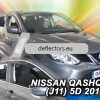 Zijwindschermen / raamspoilers / windgeleiders Heko voor NISSAN QASHQAI (2007-2013) 5 deurs – 4 stuks voor en achter Zijwindschermen / raamspoilers / windgeleiders Heko voor NISSAN QASHQAI (2007-2013) 5 deurs – 4 stuks voor en achter