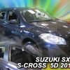 Deflectores de viento Heko para SUZUKI SX4 II S-CROSS (2013+) 5 puertas - 4 piezas delanteros y traseros