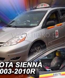Alternative view of Déflecteurs d’air / de vent Heko pour TOYOTA SIENNA (2003-2010) 4 avant et arrière