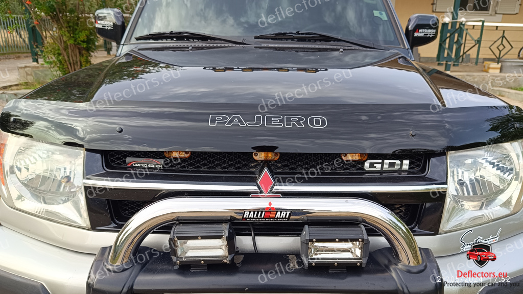 Deflector de capotă pentru Mitsubishi Pajero Pinin / iO 1998-2007 (H61-H77, motor 1.8L) (Shogun Pinin, Montero iO) 24 Deflector de capotă pentru Mitsubishi Pajero Pinin / iO 1998-2007 (H61-H77, motor 1.8L) (Shogun Pinin, Montero iO) - imagine 22
