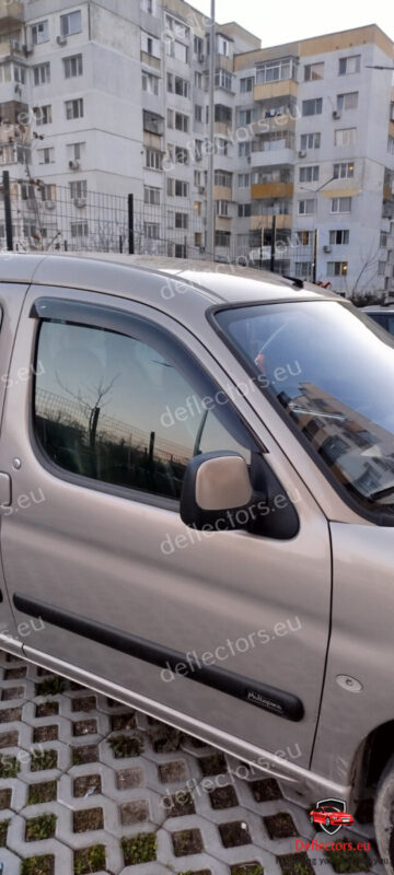 Wind deflectors external fit for Renault Kangoo I 1998/Citroen Berlingo 2003/Nissan Kubistar / Peugeot Partner 2003-2008 5 Wind deflectors external fit for Renault Kangoo I 1998/Citroen Berlingo 2003/Nissan Kubistar / Peugeot Partner 2003-2008 - Image 3