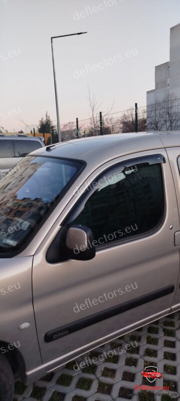 Wind deflectors external fit for Renault Kangoo I 1998/Citroen Berlingo 2003/Nissan Kubistar / Peugeot Partner 2003-2008 4 Wind deflectors external fit for Renault Kangoo I 1998/Citroen Berlingo 2003/Nissan Kubistar / Peugeot Partner 2003-2008 - Image 2