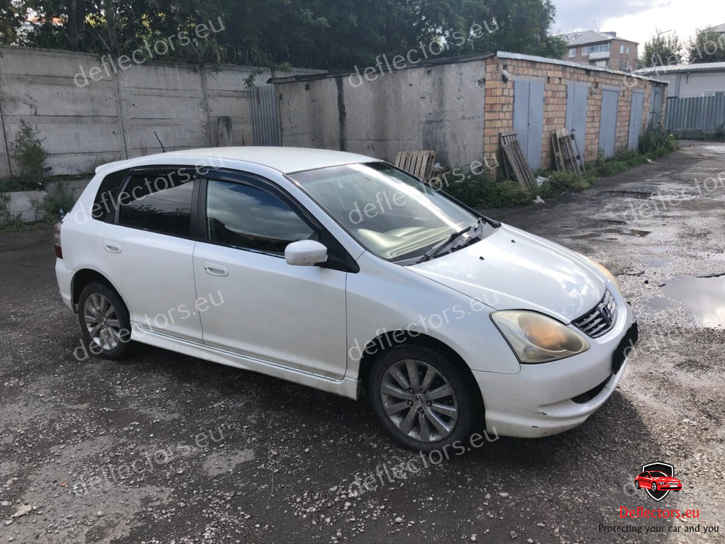 Vindavvisare / fönstervisir extern montering för Honda Civic VII Hb 5d 2001-2005 – 5 dörrar – 4 st. fram och bak 5 Vindavvisare / fönstervisir extern montering för Honda Civic VII Hb 5d 2001-2005 - 5 dörrar - 4 st. fram och bak - Bild 3