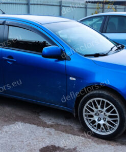 Vindavvisare / fönstervisir extern montering för Mitsubishi Lancer 2007+ - 5 dörrar - 4 st. fram och bak