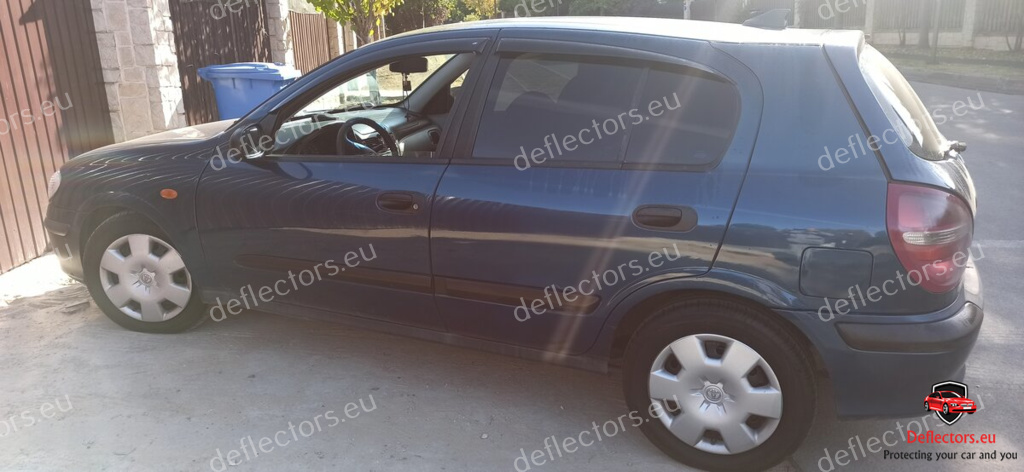 Vindavvisare / fönstervisir extern montering för Nissan Almera II Hb 5d (N16) 2000-2006 – 5 dörrar – 4 st. fram och bak 3 Vindavvisare / fönstervisir extern montering för Nissan Almera II Hb 5d (N16) 2000-2006 - 5 dörrar - 4 st. fram och bak
