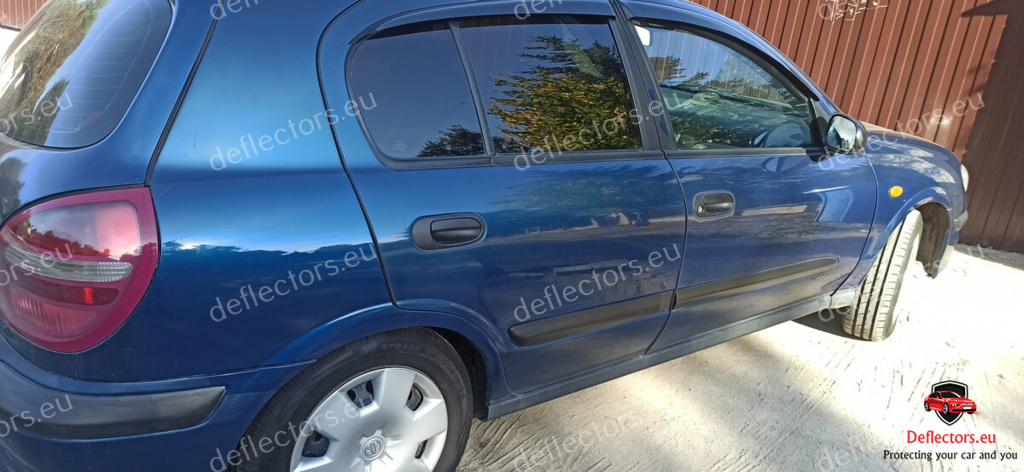 Vindavvisare / fönstervisir extern montering för Nissan Almera II Hb 5d (N16) 2000-2006 – 5 dörrar – 4 st. fram och bak 8 Vindavvisare / fönstervisir extern montering för Nissan Almera II Hb 5d (N16) 2000-2006 - 5 dörrar - 4 st. fram och bak - Bild 6