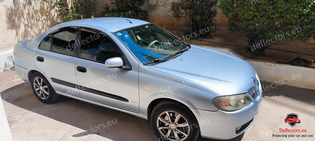 Vindavvisare / fönstervisir extern montering för Nissan Almera classic (N17) 2006+/Almera II Sedan (N16) 2000-2006 – 5 dörrar – 4 st. fram och bak 5 Vindavvisare / fönstervisir extern montering för Nissan Almera classic (N17) 2006+/Almera II Sedan (N16) 2000-2006 - 5 dörrar - 4 st. fram och bak - Bild 3