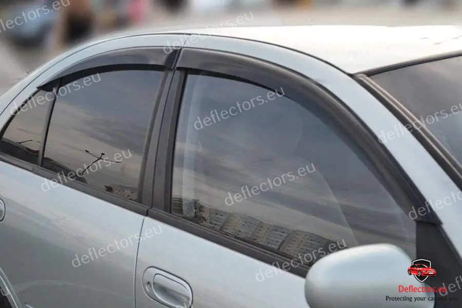 Vindavvisare / fönstervisir extern montering för Nissan Almera classic (N17) 2006+/Almera II Sedan (N16) 2000-2006 – 5 dörrar – 4 st. fram och bak 3 Vindavvisare / fönstervisir extern montering för Nissan Almera classic (N17) 2006+/Almera II Sedan (N16) 2000-2006 - 5 dörrar - 4 st. fram och bak