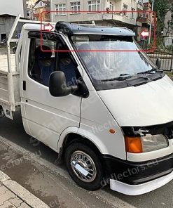 Alternative view of Solskydd bil / vindruteskydd / gangsterkeps till FORD TRANSIT 1986-2000 (svart för montering)