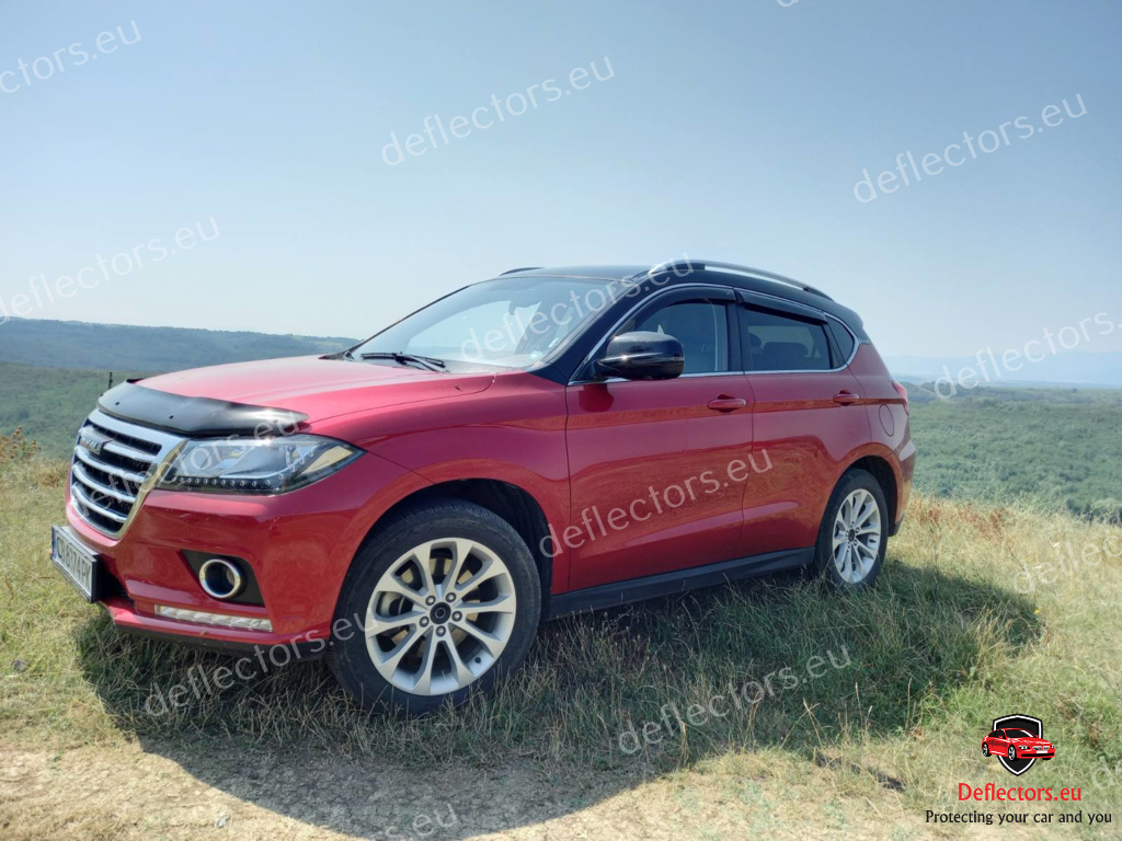 Deflectores de viento para montaje exterior (pegado) para Haval H2 5d 2015+ 5 puertas – 4 piezas delanteros y traseros 3 Deflectores de viento para montaje exterior (pegado) para Haval H2 5d 2015+ 5 puertas - 4 piezas delanteros y traseros - Imagen 3
