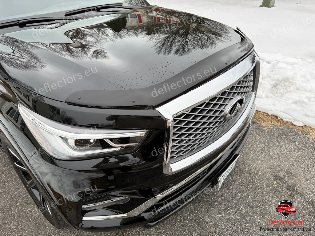 Motorkap beschermer (deflektor) voor Infiniti QX80 2017- 2 Motorkap beschermer (deflektor) voor Infiniti QX80 2017-