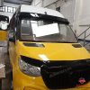 Visera de parabrisas / visera parasol para MERCEDES SPRINTER 2018- (negro con clips)