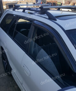 Zijwindschermen / raamspoilers / windgeleiders voor plakken voor Mitsubishi Galant VIII Wagon 1996-2003/Legnum 1996-2002 5 deurs - 4 stuks voor en achter