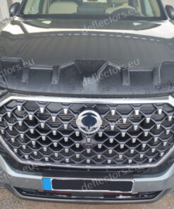 Alternative view of Дефлектор за преден капак за SsangYong Musso Pick-up / Rexton (Sports) 2018- PREMIUM (всички 3+1 елементa)