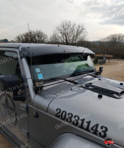 Alternative view of Napellenző Jeep Wrangler (JK) 2006-2018 (fekete a rögzítéshez; a rögzítő konzolokat kalapáccsal vagy satuval módosítani kell)