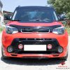 Deflektor prednej kapoty pre Kia Soul / Soul EV / e-Soul 2019-2023,2023- (fără deschidere – acoperă emblema la modelele 2019–2023)