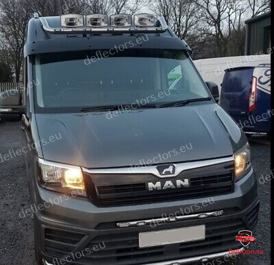 Windshield sun visor for VOLKSWAGEN VW CRAFTER / MAN TGE 2017-2024 (black for fastening) (for 2024+ models it interferes with the light sensors and front camera) 6 Windshield sun visor for VOLKSWAGEN VW CRAFTER / MAN TGE 2017-2024 (black for fastening) (for 2024+ models it interferes with the light sensors and front camera) - Image 5