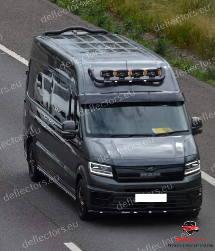 Windshield sun visor for VOLKSWAGEN VW CRAFTER / MAN TGE 2017-2024 (black for fastening) (for 2024+ models it interferes with the light sensors and front camera) 7 Windshield sun visor for VOLKSWAGEN VW CRAFTER / MAN TGE 2017-2024 (black for fastening) (for 2024+ models it interferes with the light sensors and front camera) - Image 6