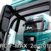 Zijwindschermen / raamspoilers / windgeleiders (2 stuks) in afdichtingen voor vrachtauto FORD F-MAX 2D 2018-