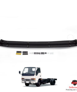 Alternative view of Das Visier auf der Windschutzscheibe (Sonnenblende) für  ISUZU NPR 2007-2010 (schwarz, mit Befestigung)