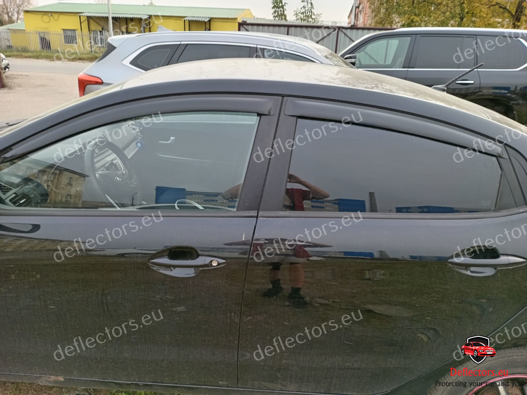 Déflecteurs d’air / de vent à coller pour Kia Rio 5D Hb 2011- 5 portes – 4 avant et arrière 3 Déflecteurs d’air / de vent à coller pour Kia Rio 5D Hb 2011- 5 portes - 4 avant et arrière