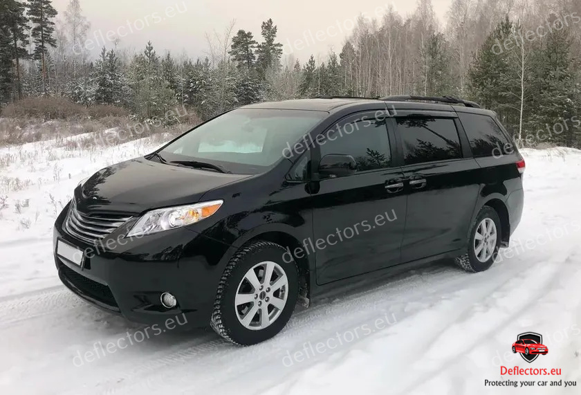 Samoljepljivi bočni vjetrobrani / deflektori vjetra / deflektori zraka za Toyota Sienna III (XL30) 2011-2020 5 dvere – 4 ks spredu a zadné 4 Samoljepljivi bočni vjetrobrani / deflektori vjetra / deflektori zraka za Toyota Sienna III (XL30) 2011-2020 5 dvere - 4 ks spredu a zadné - Slika 2