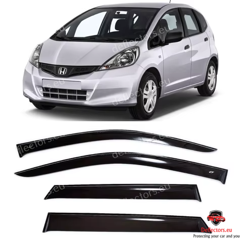 Vindavvisare / fönstervisir extern montering för Honda Jazz III 2013-2020 – 5 dörrar – 4 st. fram och bak 3 Vindavvisare / fönstervisir extern montering för Honda Jazz III 2013-2020 - 5 dörrar - 4 st. fram och bak - Bild 2