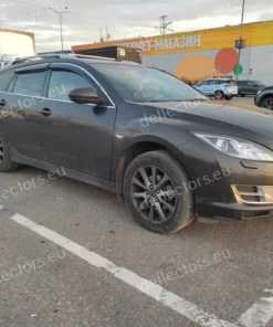 Set paravanturi auto cu montajul exterior pentru Mazda 6 II Combi / Wagon 2007-2012 5 uși - 4 buc. față și spate