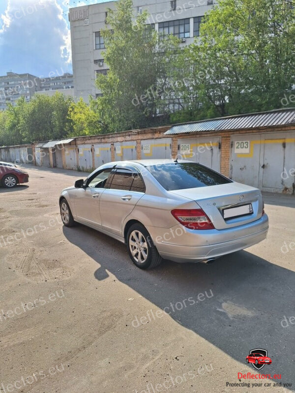 Vindavvisare / fönstervisir extern montering för Mercedes Benz C-class Sedan (S204) 2007-2013 – 5 dörrar – 4 st. fram och bak 10 Vindavvisare / fönstervisir extern montering för Mercedes Benz C-class Sedan (S204) 2007-2013 - 5 dörrar - 4 st. fram och bak - Bild 8