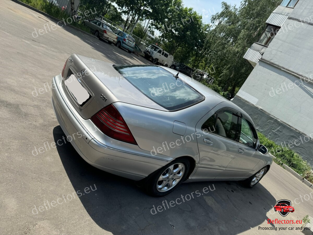 Vindavvisare / fönstervisir extern montering för Mercedes Benz S-class (W220) Long 1998-2005 – 5 dörrar – 4 st. fram och bak 14 Vindavvisare / fönstervisir extern montering för Mercedes Benz S-class (W220) Long 1998-2005 - 5 dörrar - 4 st. fram och bak - Bild 12