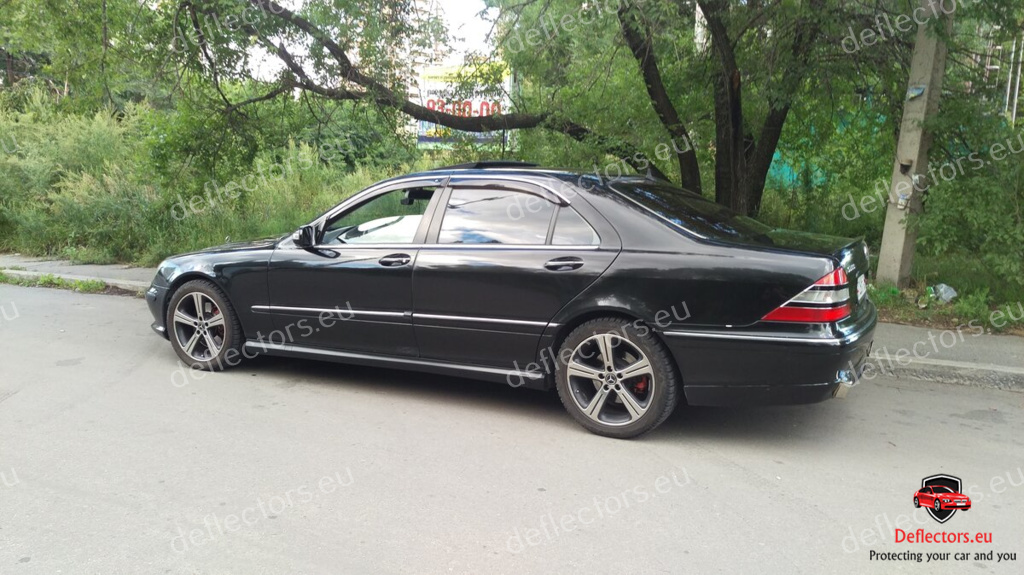 Vindavvisare / fönstervisir extern montering för Mercedes Benz S-class (W220) Long 1998-2005 – 5 dörrar – 4 st. fram och bak 18 Vindavvisare / fönstervisir extern montering för Mercedes Benz S-class (W220) Long 1998-2005 - 5 dörrar - 4 st. fram och bak - Bild 16