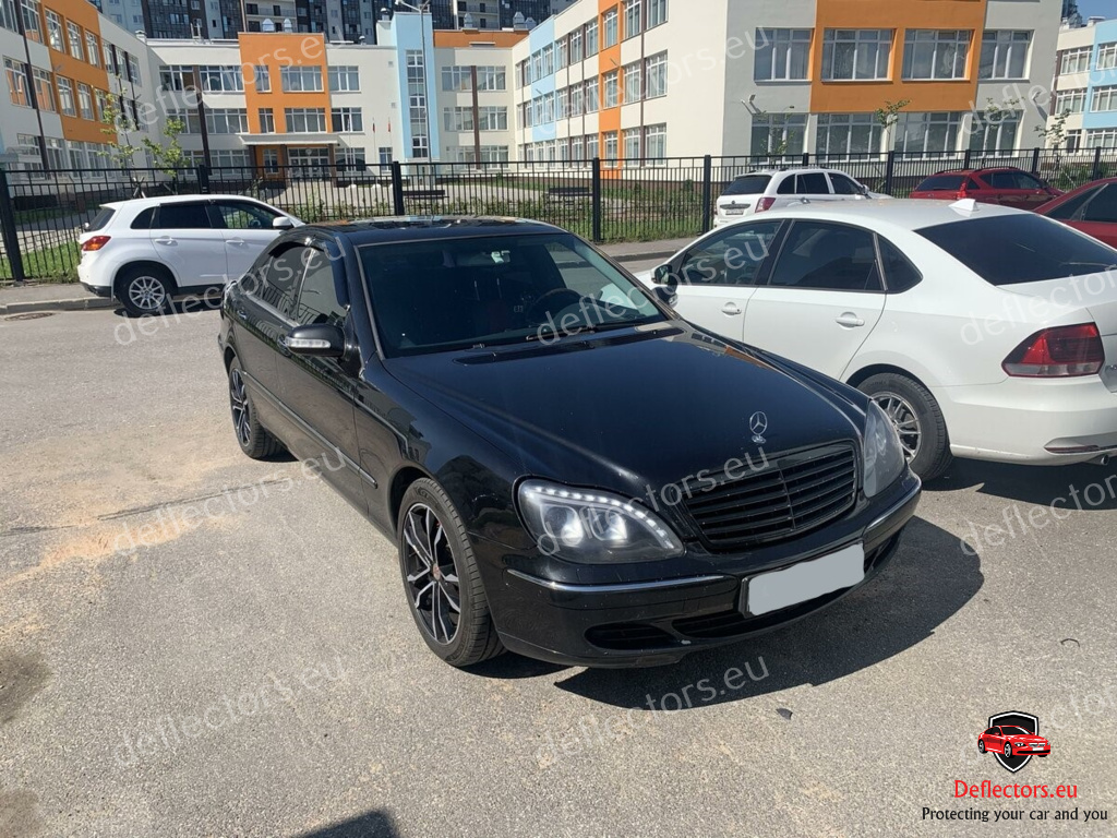 Vindavvisare / fönstervisir extern montering för Mercedes Benz S-class (W220) Long 1998-2005 – 5 dörrar – 4 st. fram och bak 9 Vindavvisare / fönstervisir extern montering för Mercedes Benz S-class (W220) Long 1998-2005 - 5 dörrar - 4 st. fram och bak - Bild 7