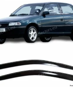 Vindavvisare / fönstervisir extern montering för Opel Astra F Hb 3d 1991-1998 - 3 dörrar - 2 st. fram