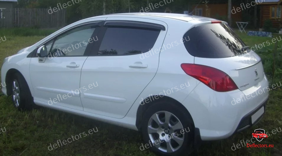 Deflettori aria l’installazione esterna per Peugeot 308 Hb 5d 2013- 5 porte – 4 pz. anteriori e posteriori 4 Deflettori aria l'installazione esterna per Peugeot 308 Hb 5d 2013- 5 porte - 4 pz. anteriori e posteriori - immagine 2