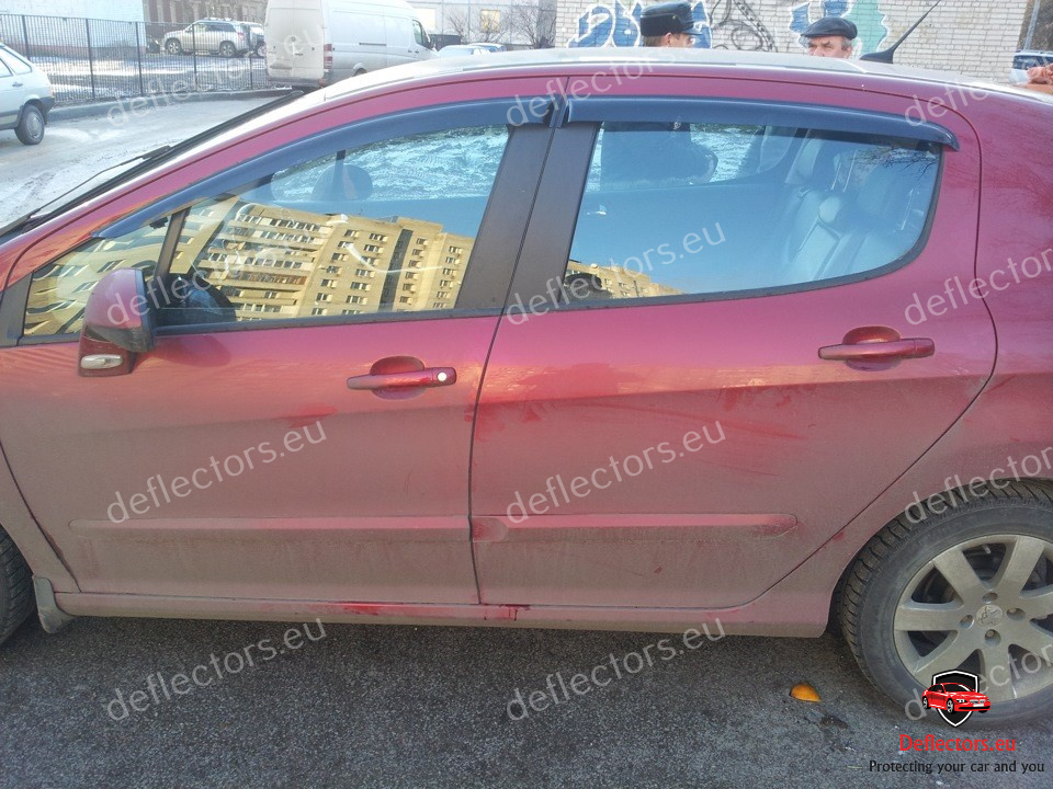 Deflettori aria l’installazione esterna per Peugeot 308 Hb 5d 2013- 5 porte – 4 pz. anteriori e posteriori 6 Deflettori aria l'installazione esterna per Peugeot 308 Hb 5d 2013- 5 porte - 4 pz. anteriori e posteriori - immagine 4
