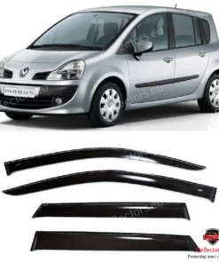 Vindavvisare / fönstervisir extern montering för Renault Grand Modus 5d 2008-2012 - 5 dörrar - 4 st. fram och bak