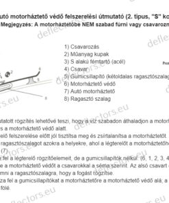 Instructions for installation of deflector (HU) (type 2 S) (wat)