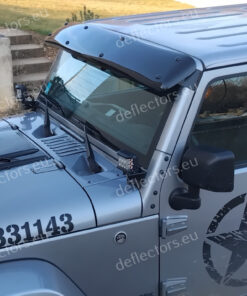 Napellenző Jeep Wrangler (JK) 2006-2018 (fekete a rögzítéshez; a rögzítő konzolokat kalapáccsal vagy satuval módosítani kell)