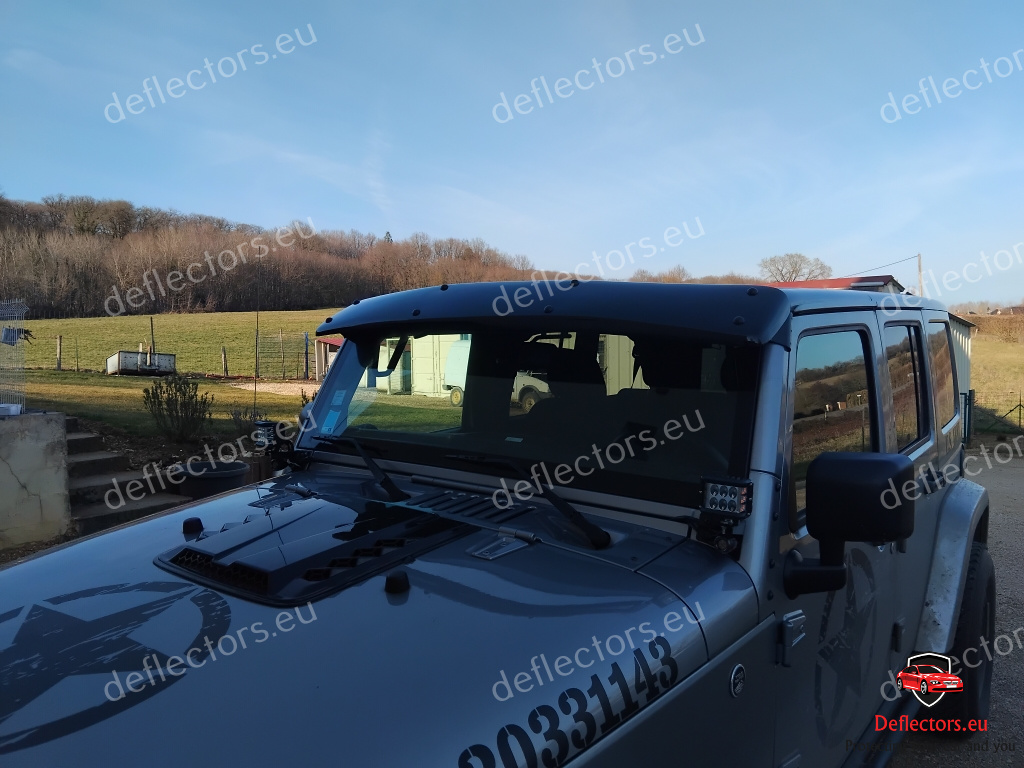 Napellenző Jeep Wrangler (JK) 2006-2018 (fekete a rögzítéshez; a rögzítő konzolokat kalapáccsal vagy satuval módosítani kell) 4 Napellenző Jeep Wrangler (JK) 2006-2018 (fekete a rögzítéshez; a rögzítő konzolokat kalapáccsal vagy satuval módosítani kell) - Image 4