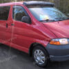 Zaštitna blenda od sunca - suncobran za Toyota Granvia / HiAce Regius / Grand HiAce / Touring HiAce (XH10, XH20) 1995-2004 (crna s učvršćenjem)
